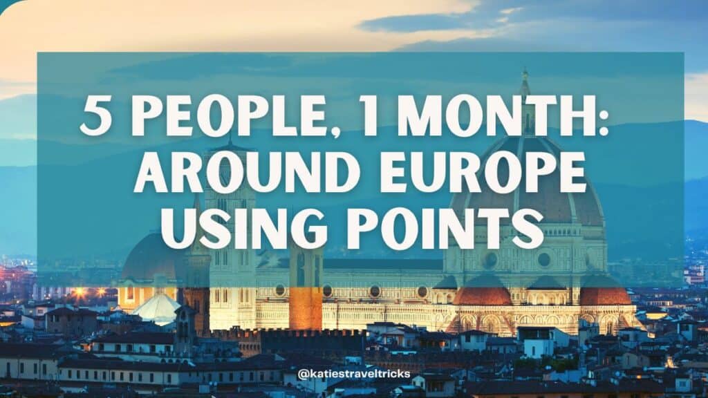 Un mois en Europe avec des points