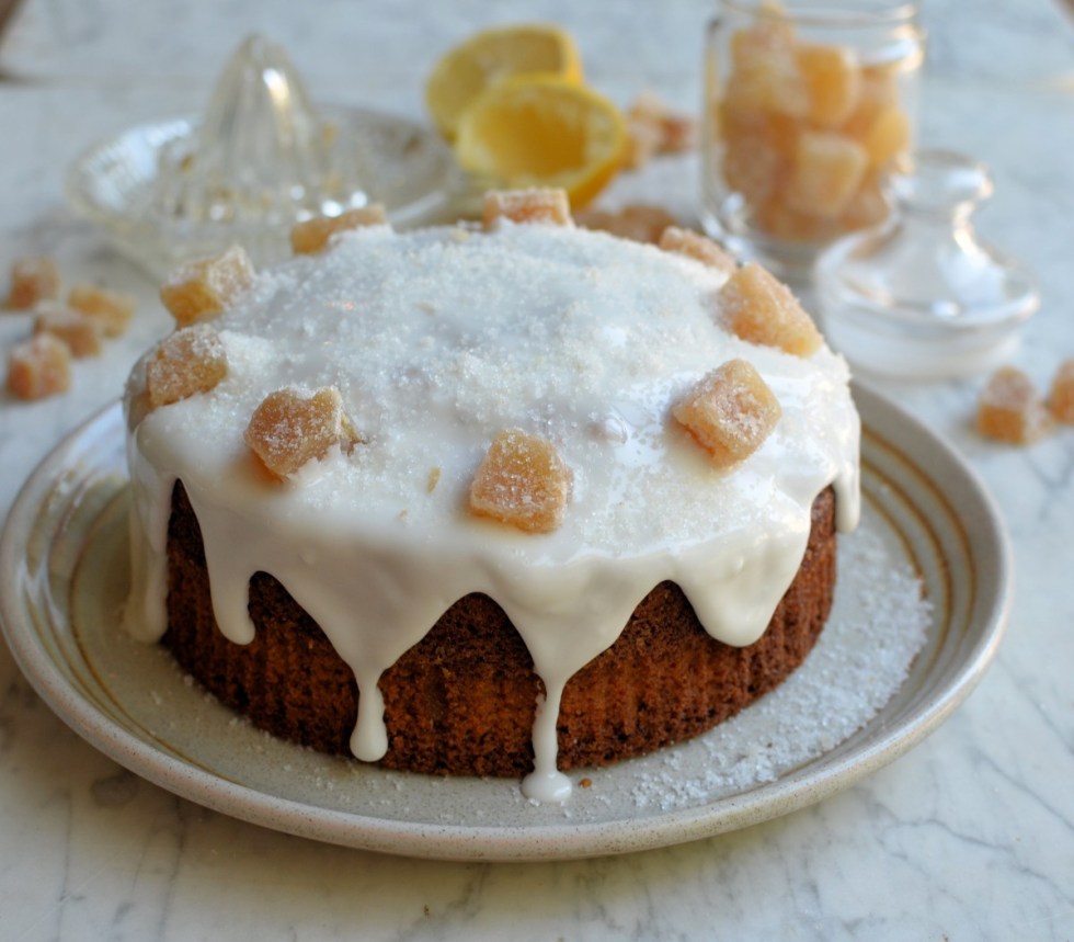 Gâteau au gingembre glacé au gingembre confit