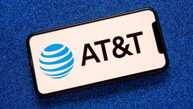 Logo AT&T sur un téléphone