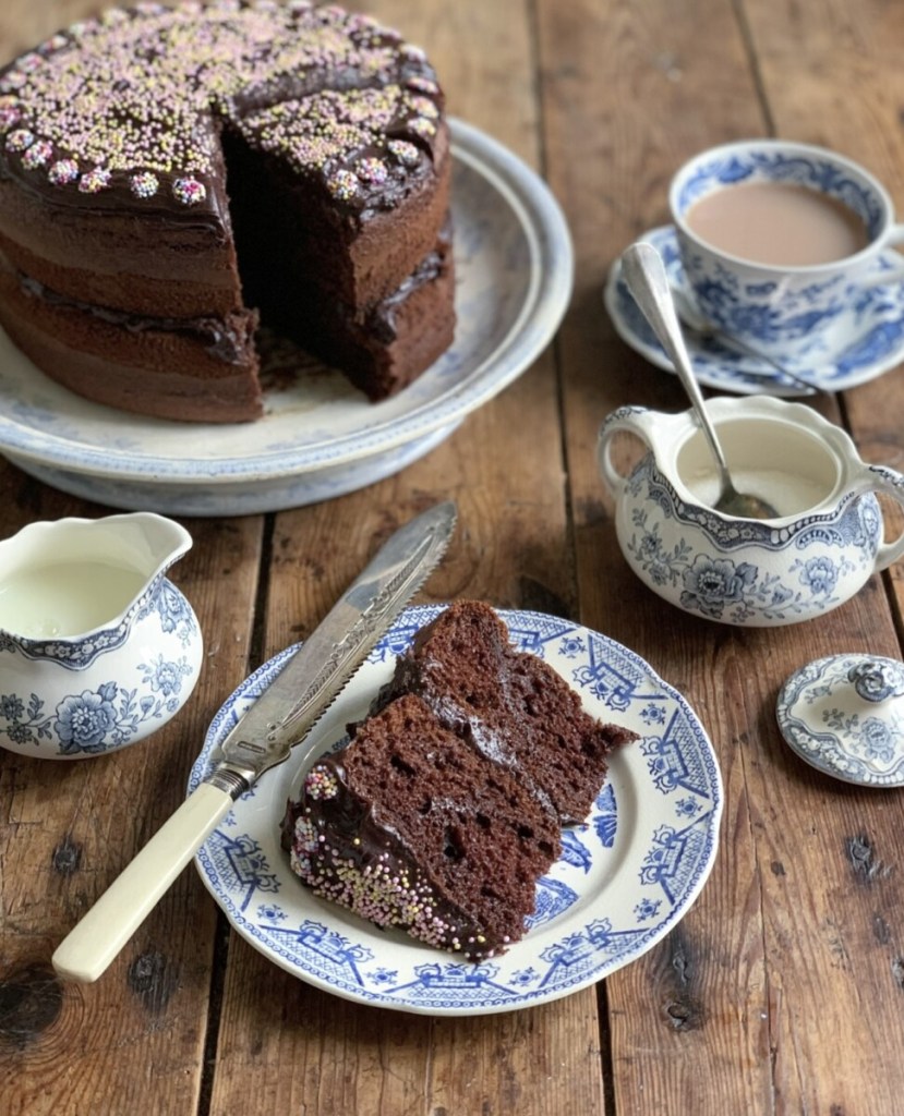 Gâteau au chocolat au lait évaporé des années 1960