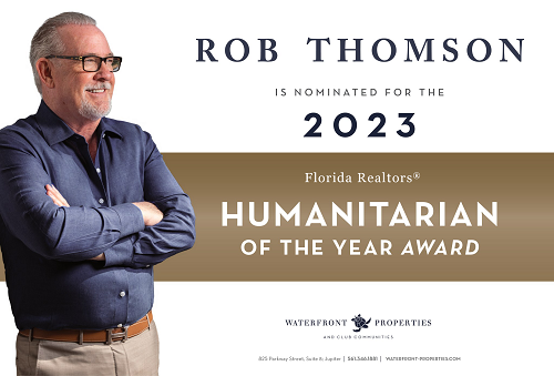 Rob Thomson, Humanitaire de l'année, Florida Realtors