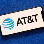 Logo AT&T sur un téléphone