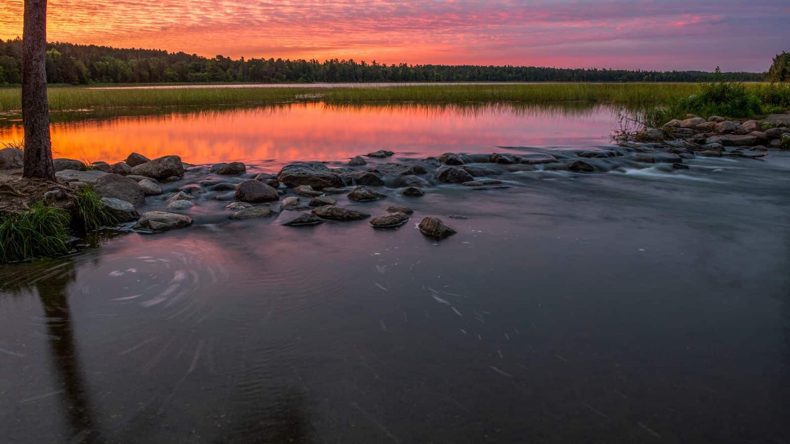 cours supérieur du fleuve Mississippi, lac Itasca