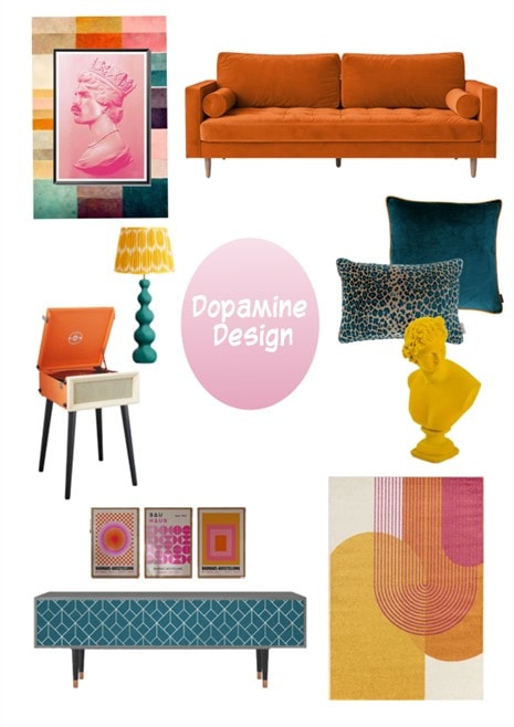 collage de design d'intérieur réalisé par Dapper Digs par Lucy