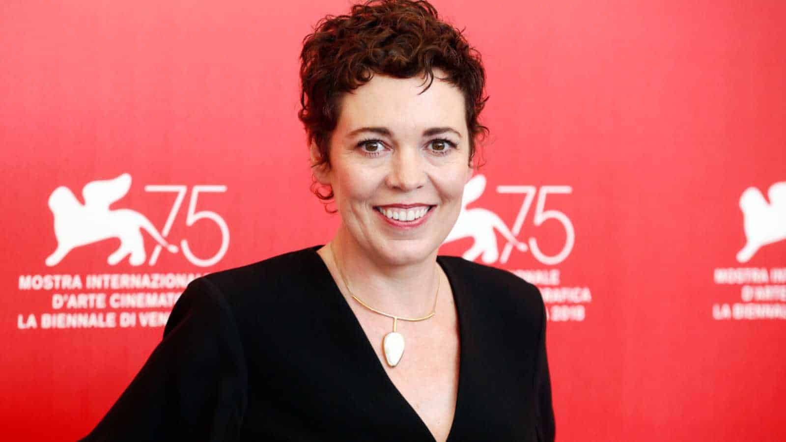 VENISE, ITALIE - 30 AOÛT : Olivia Colman participe à la séance photo « The Favorite » lors du 75e Festival du film de Venise le 30 août 2018 à Venise, Italie.