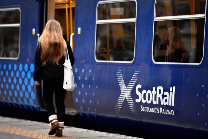 Un train ScotRail à Glasgow